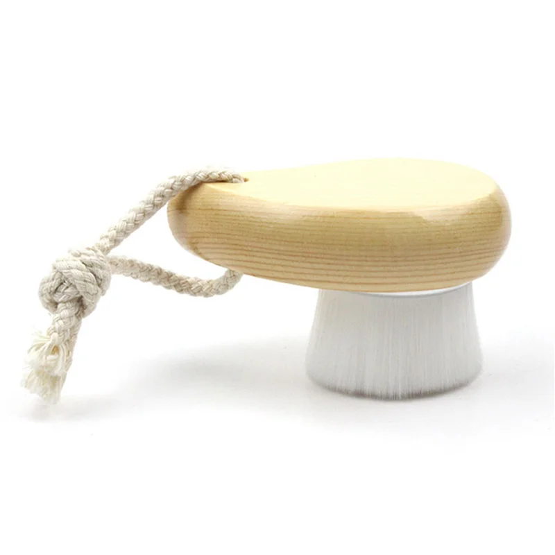 2X Soft Hair Face Wash Brushes Bamboo Charcoal Facial Cleansing Brush Massage Pore Cleanser Tools Silver-Y48A