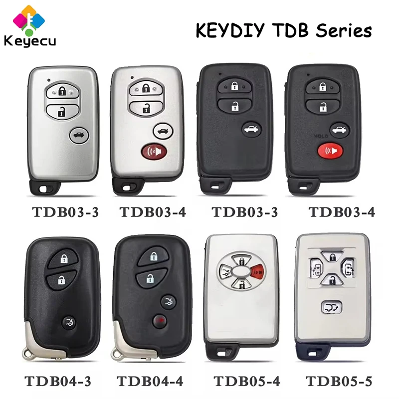 

KEYECU KEYDIY KD TDB Series для Toyota для Lexus 4D дистанционный смарт ключ-брелок Board: 0140 3370 5290 0500 6601 F433 A433 0111