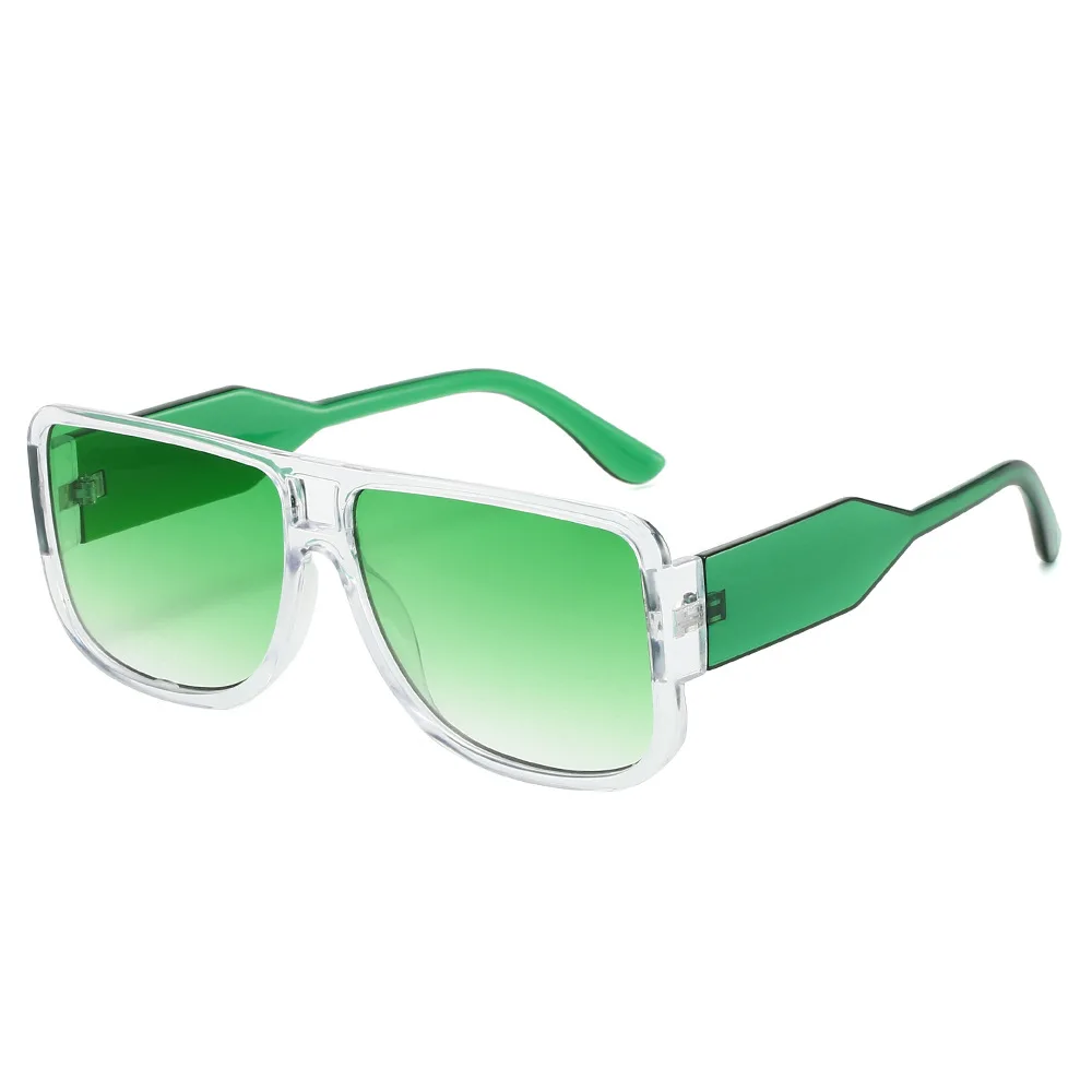 

Luxury Retro Gradient Rectangular Women Sunglasses Brand Transparent Contrast Color Frame Punk Casual Men Sun Glasses UV400