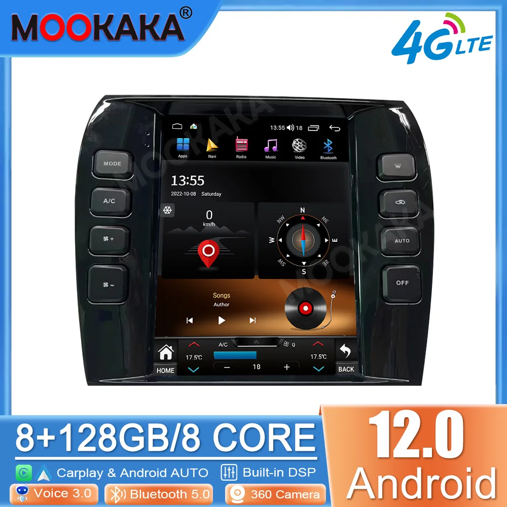 For Jaguar X-TYPE  2001-2017   Android 11 Car Multimedid player Auto Radio GPS Navigation Audio Stereo