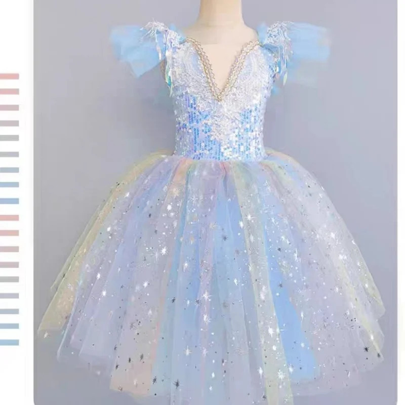 

Детское балетное платье-пачка PD07065 для выступлений на сцене и ежедневных тренировок