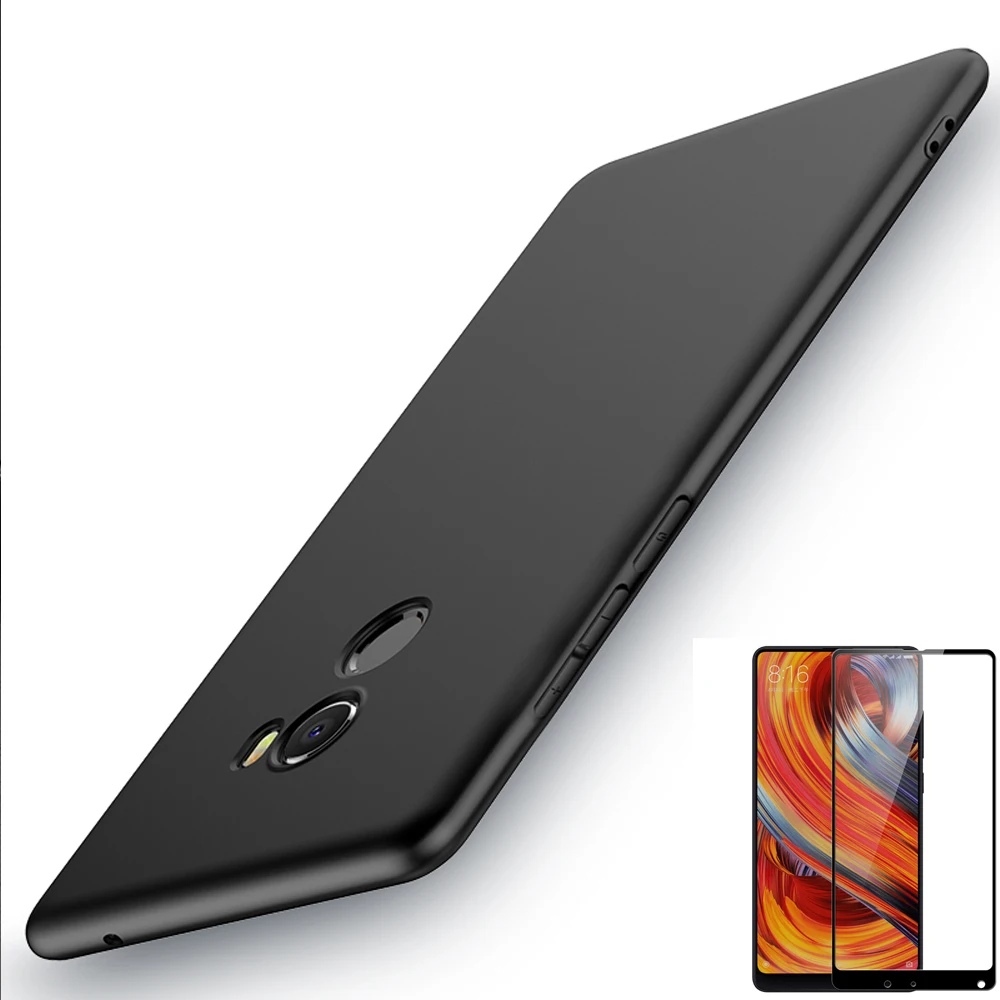 matte case for xiaomi mix2 case xiaomi mi mix 2 cover ultra thin silicon tpu soft protective back cover book xiaomi mi mix2 case