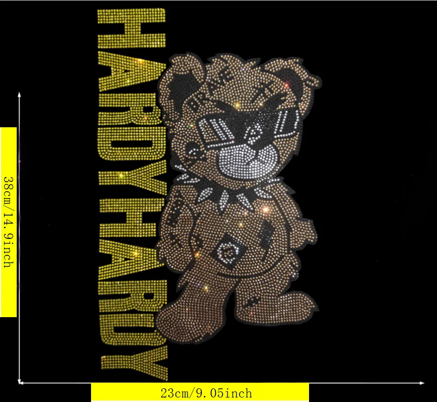 

Top Quality High Grade Cartoon Pattern Rhinestone Sticker Fashion DIY Clothing Patches