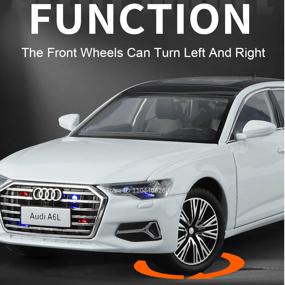 1:24 A6L RS7 Model Autka Zabawka Odlew Stopowy Kierownica Amortyzacja Miniaturowe Modele Zabawki Kolekcjonerskie Prezenty Urodzinowe