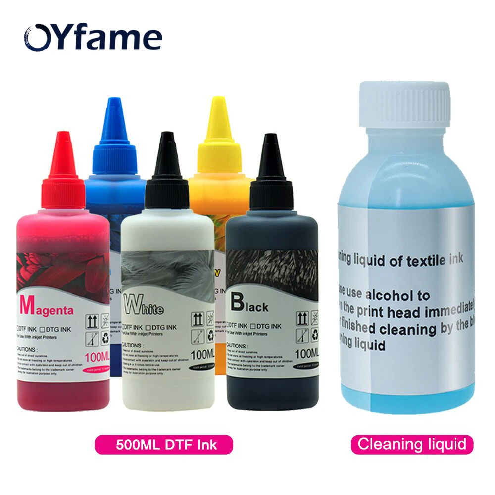 Oyfame 100Ml Dtf Inkt Dtf Warmteoverdracht Inkt Conversie Kit Refill Inkt Direct Naar Film Inkt Voor R1390 XP600 l1800 Dtf Printer Inkt