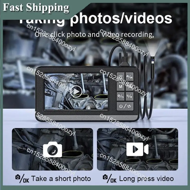 August Industrieendoskop 1080P 4,3 Zoll HD Digitale Endoskop-Inspektionskamera IP67 Wasserdichte Kamera 3 Meter