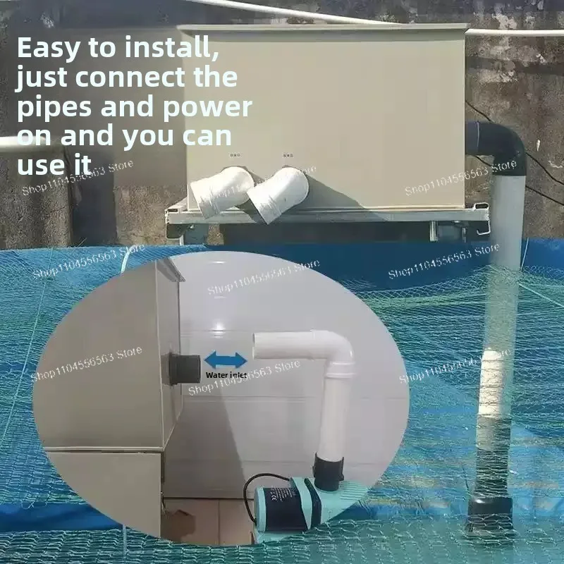 Drum Microfilter Fish Pond Filter Aquaculture Automatic Backwashing Koi Pond Water Circulation System Drum Machine