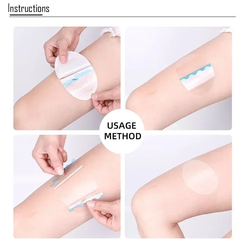 6 Pcs Thigh Tapes Unisex Disposable Transparent Invisible Body No-friction Pads Patches for Outdoor Anti-wear Paste Thigh