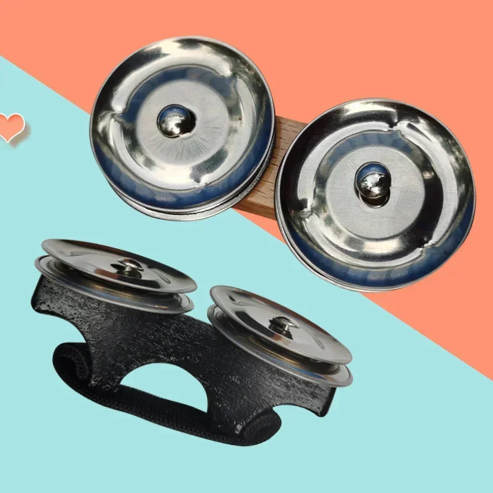 

Finger Jingles Tambourine Steel Jingles Handheld Percussion For Various Musical Settings For Cajon Hand Drum