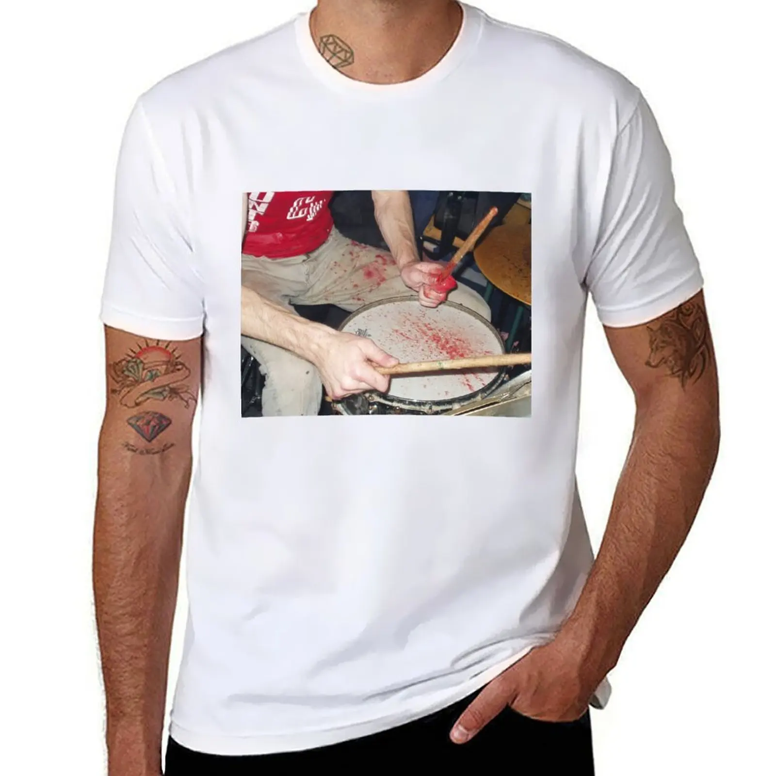 

Zach Hill Drumming T-Shirt men t shirt cotton 100% t shirt men 100% cotton luxury brand T-Shirt