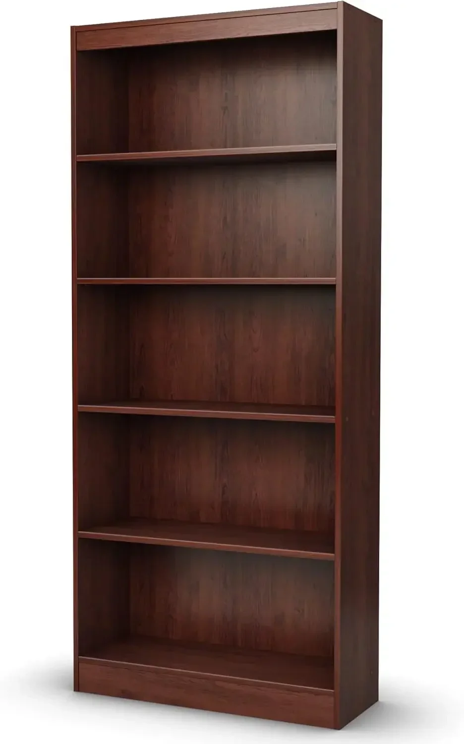 Shore Axess 5-Shelf Bookcase - Royal Cherry