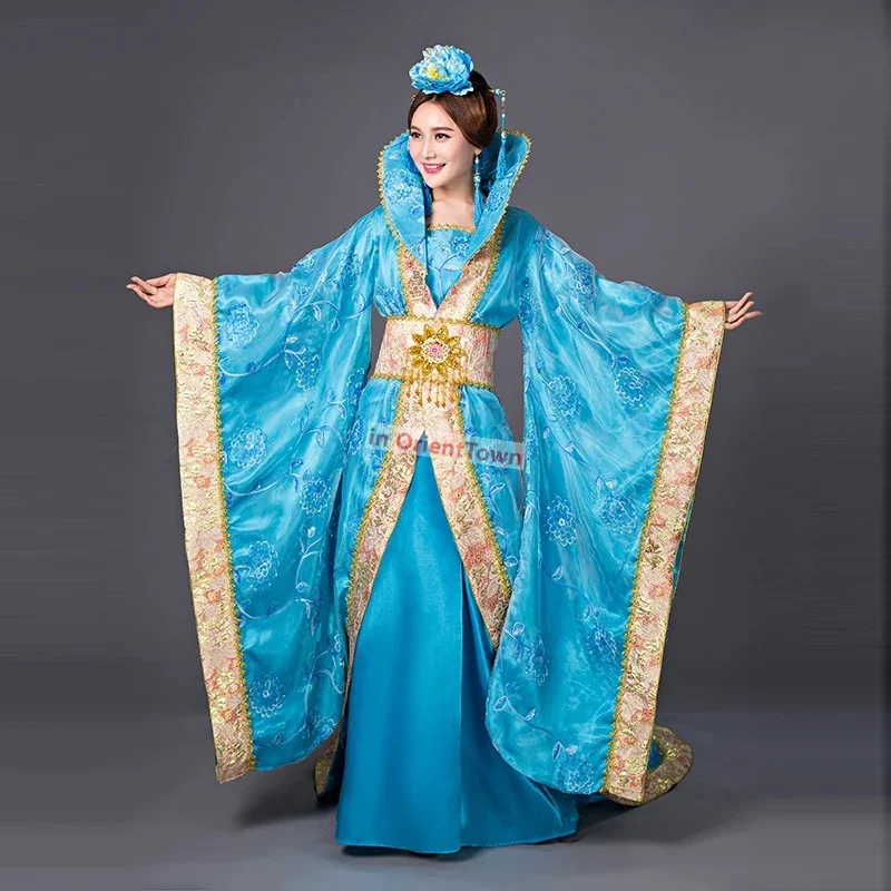 Ancient China Tang Song costume imperial concubine Queen Classical Dance dress Princess stage performance photo studio Outfit