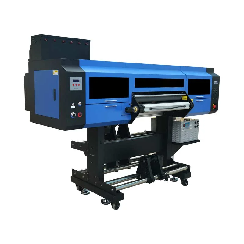 for Popular 60cm speed 3 I3200 head dtf uv dtf film transfer printer with flexi and laminator for label impresoras dtf uv