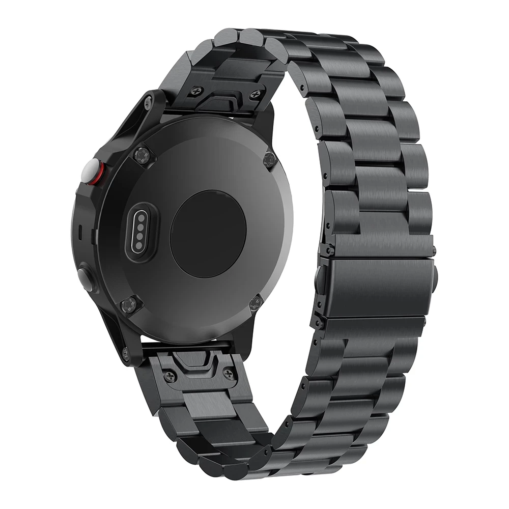 Tali jam tangan baja tahan karat 20 22 26mm untuk Garmin Fenix 7S 7 7X 6S 6 6X Pro 5S 5 5X Plus insting 2X 3HR Metal Band QuickFit