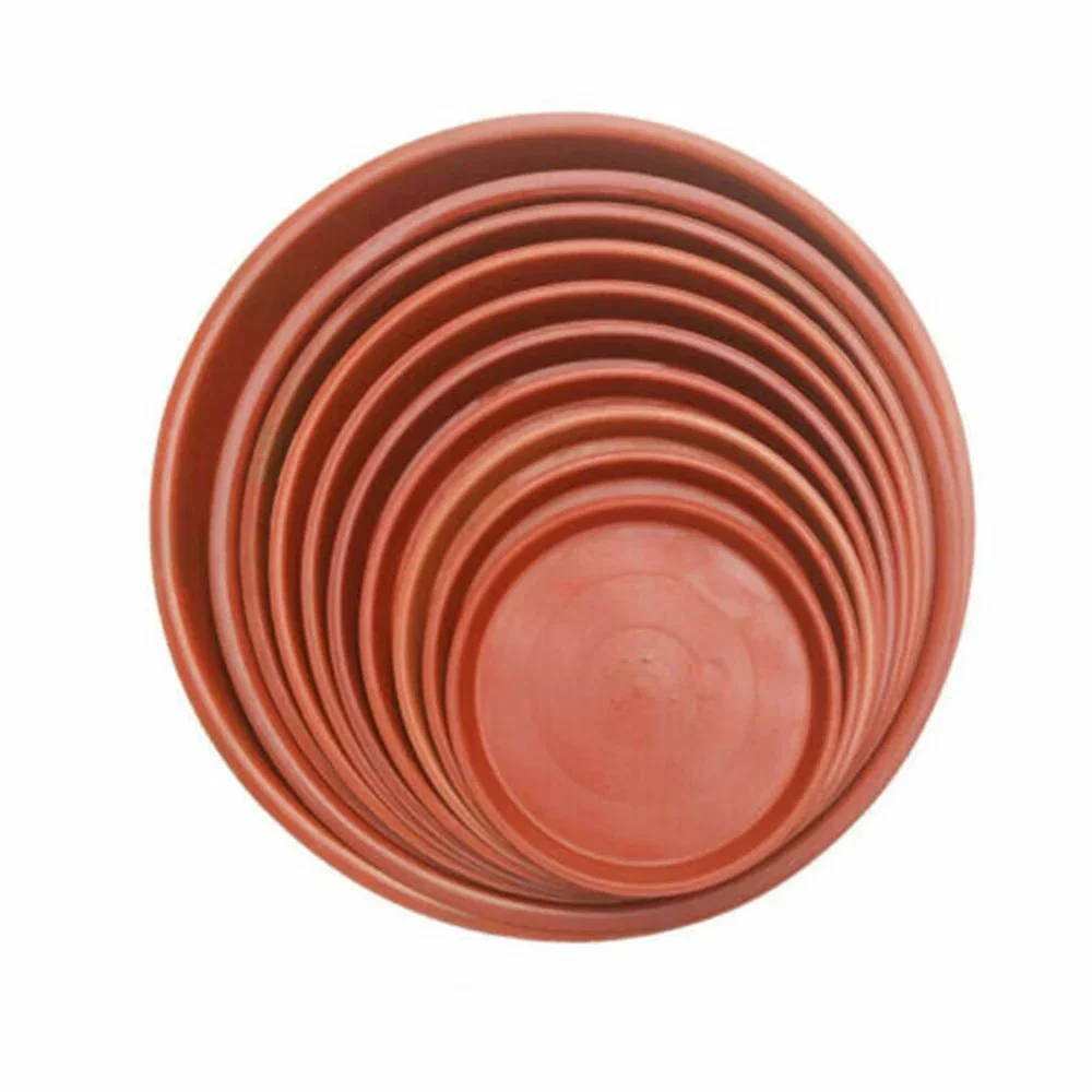 10pcs Plant Flower Pot Tray Base Plant Saucer Round Drip Plant Flowerpot Trays Pot Indoor Outdoor Home Garden Supplies