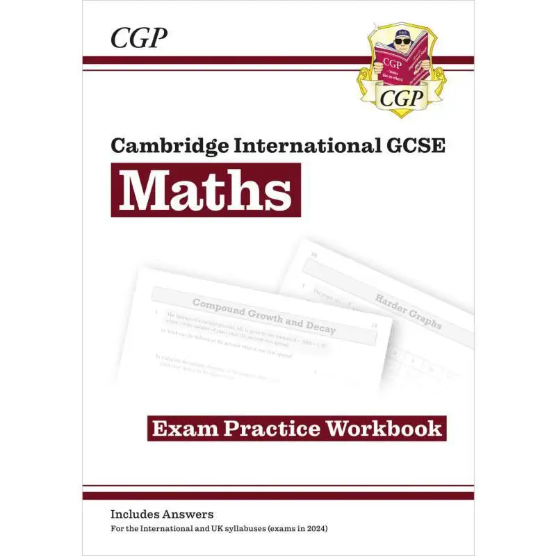 

Новая рабочая тетрадь Cambridge International GCSE для математических экзаменов Core Extended CGP 9781837741212