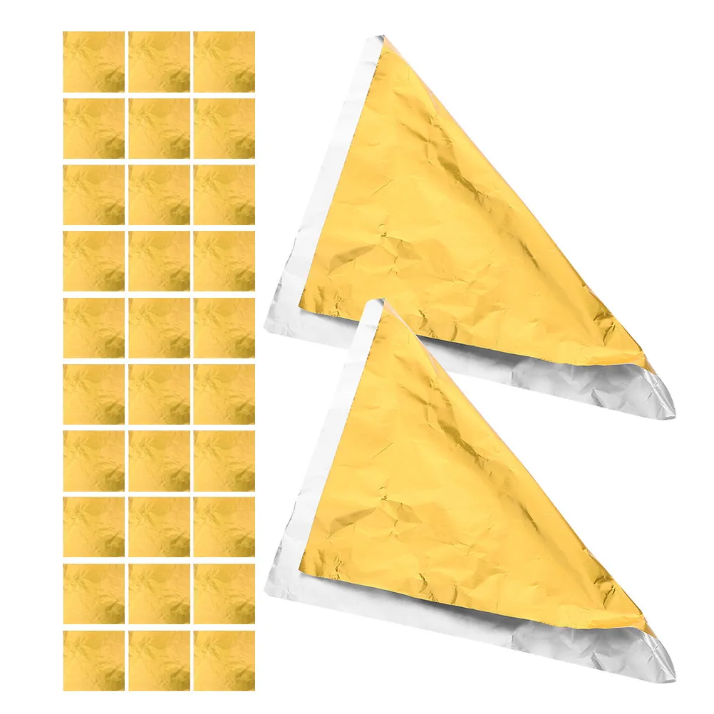 Chocolate Aluminum Foil Wrappers 300 Pieces 15x15cm Square Candy Sheets for Birthday Wedding Party