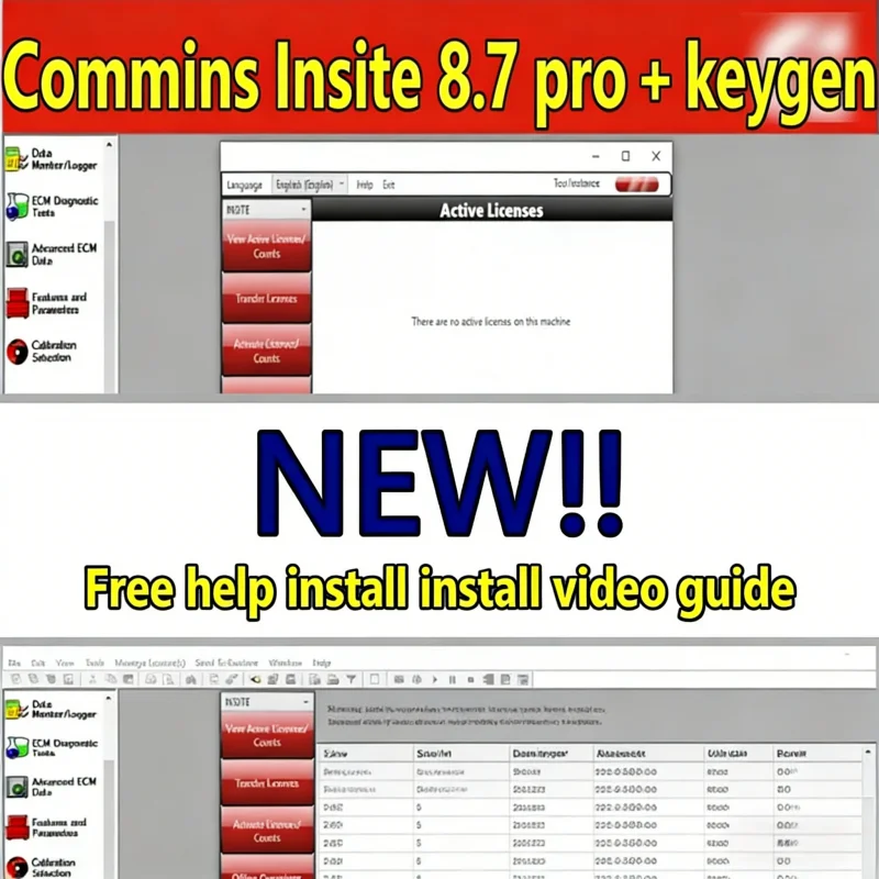 

Программное обеспечение для диагностики двигателя Cummins Insite 8.7 Pro Free Keygen: тестирование и корректировка кодов неисправностей, поддержка нескольких языков.