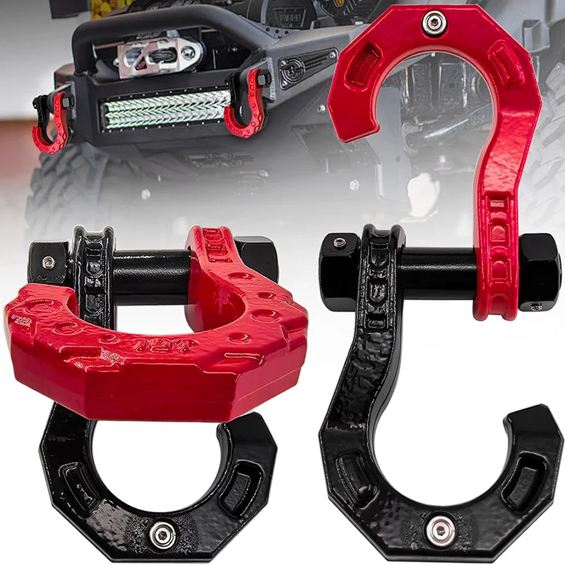 

Split Trailer Shackles Trailer U-hook 8Ton 3/4" D Shackles For Vehicle Recovery 4WD Off-Road Parts Towing Hook Winch Rope Hook