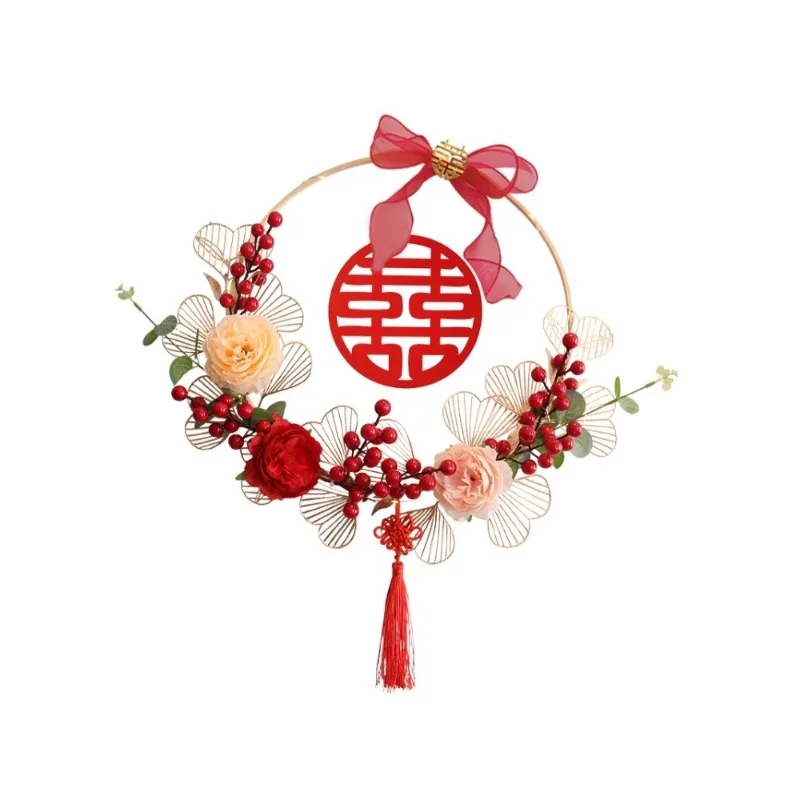 wedding-room-decoration-happy-character-wedding-decoration-new-house-bedroom-living-room-wreath-door-pendant-wedding-supplies