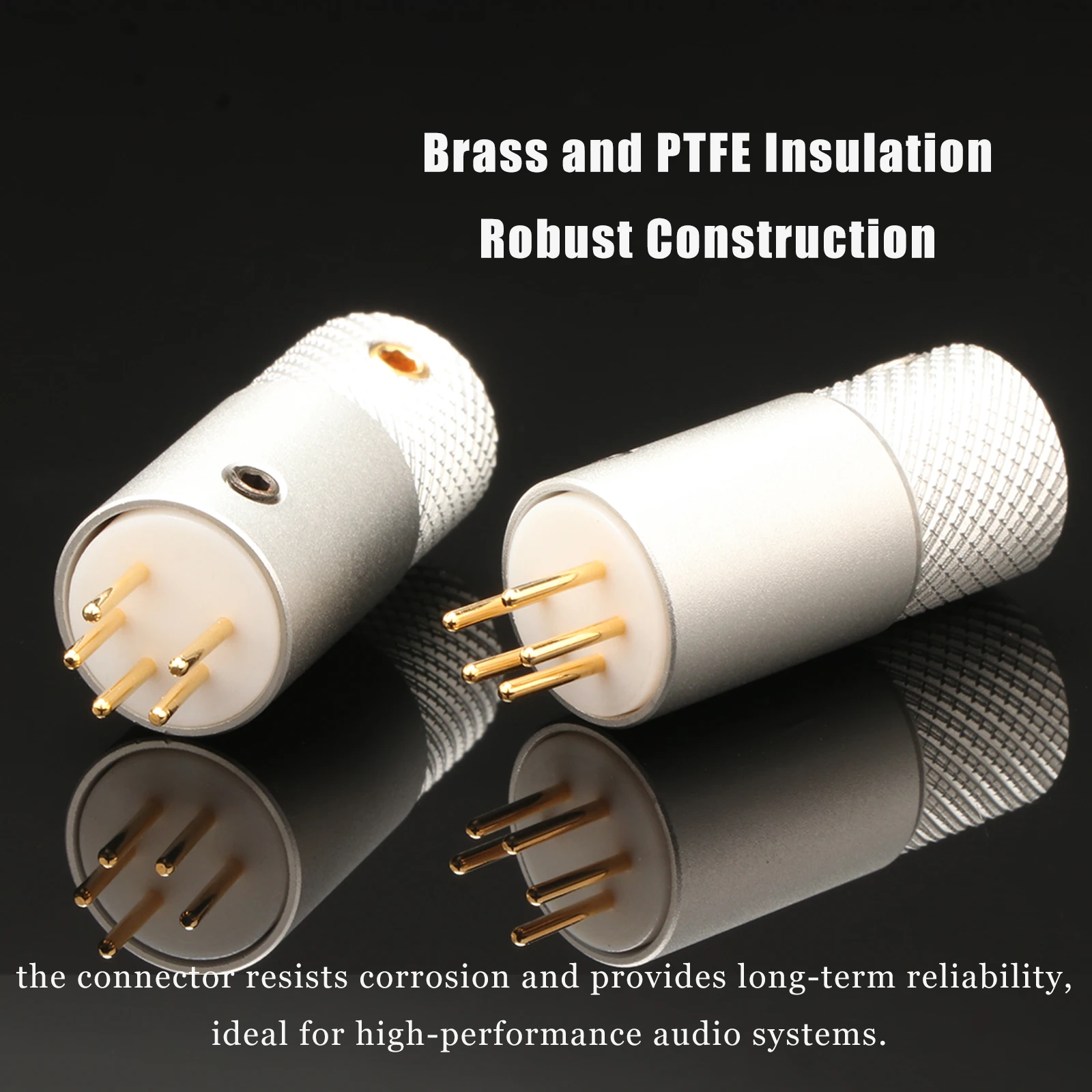 LP Turntabe 5-Pin DIN Messing Vergoldeter Stecker Plattenspieler Tonarm 5-Pin Männlicher DIN-Anschluss FÜR REGA LINN ROKSAN PROJECT GRACE – Detail 9