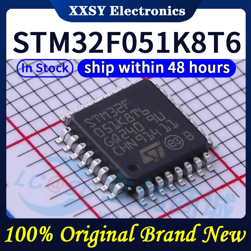 STM32F051C8T6 STM32F051R8T6 STM32F051K8U6 STM32F051K6U6 STM32F051K8T6 ในสต็อก 100% เดิมและใหม่