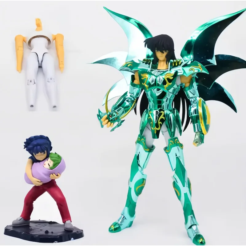 JM.MST Saint Seiya Myth Cloth EXM/EX Dragon Shiryu God V4 w Ikki Baby Shun Bronze Knights of the Zodiac Action Figure In Stock