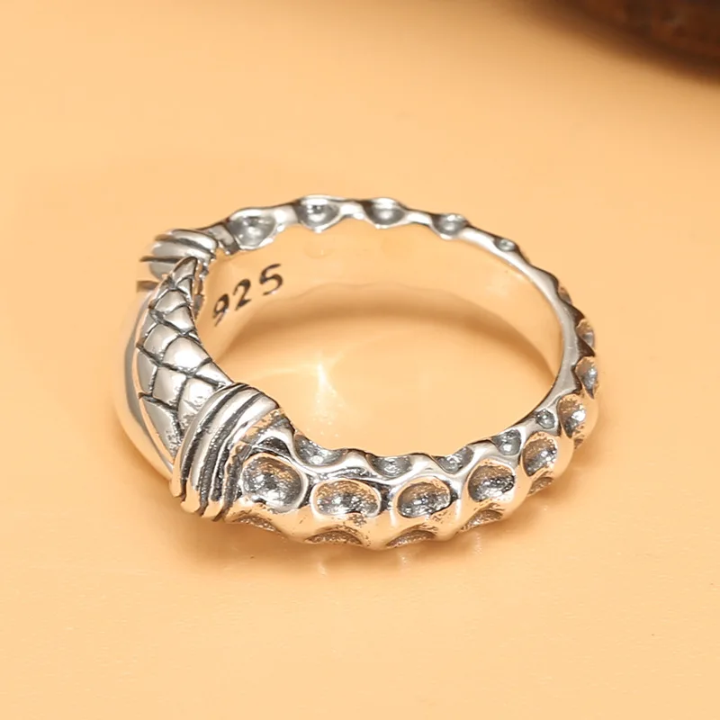 925 silver dragon claw eagle claw ring men's fashionmonger personalized opening ring Thai silver retro single ring