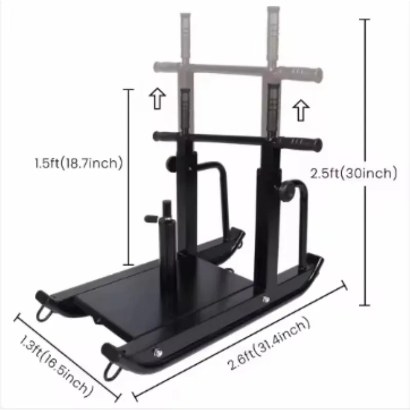 

Adjustable Steel Weight Sled for Gym Fitness Push & Pull Speed Training