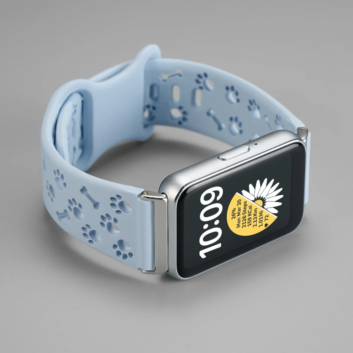 Ausgehöhltes Hundepfoten-Silikonarmband für Samsung Galaxy Fit 3 Verstellbares Sport-Armband für Galaxy Fit 3 Damen-Armband – Detail 19