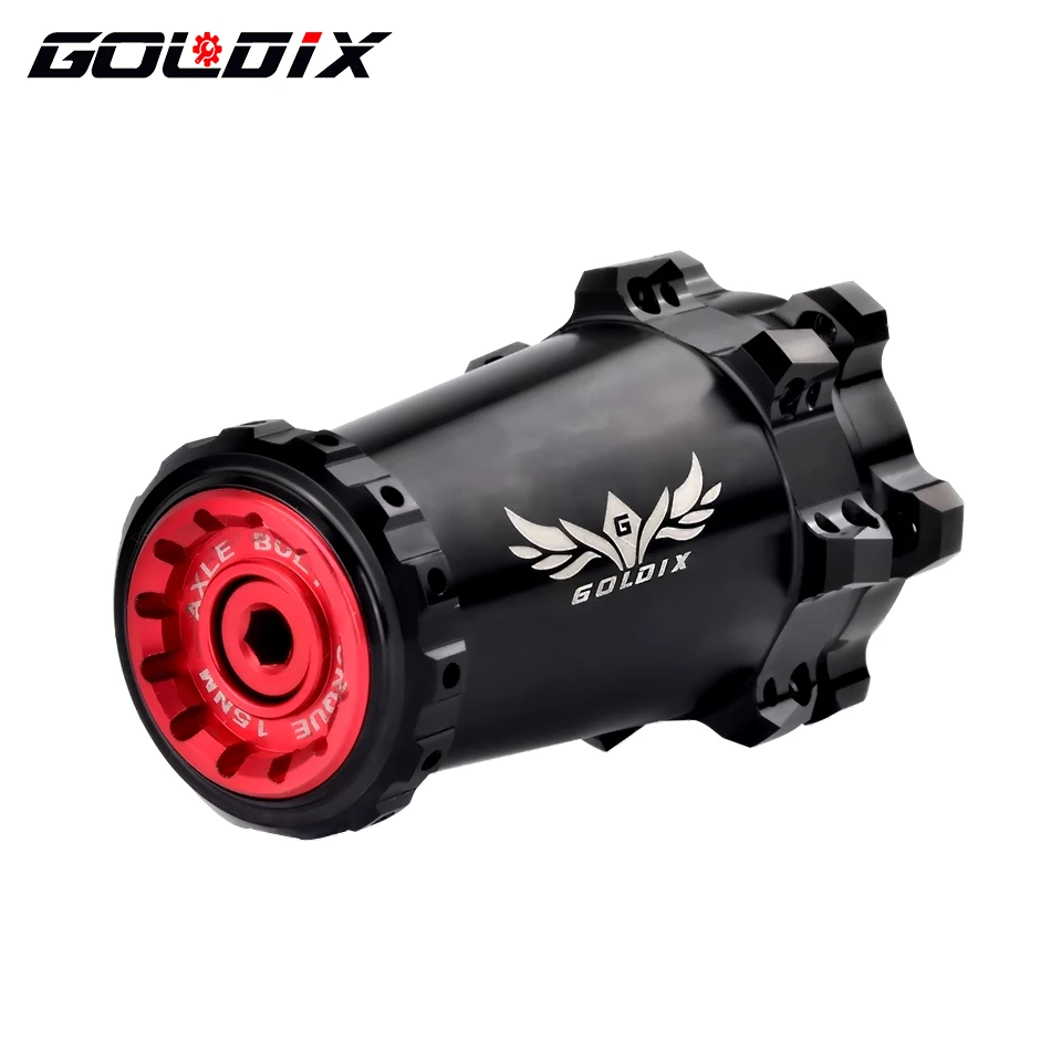 GOLDIX Lefty Hub 28 Holes 6-Bolt Disc Brake Straight Pull Spokes 115g for Cannondale Lefty 2.0/3.0 Bicycle Fork