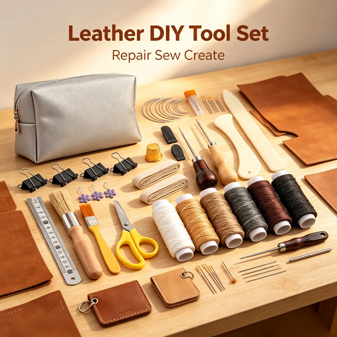 Leatherwork Hand Sewing Needles - Kit de Ferramentas para Artesanato em