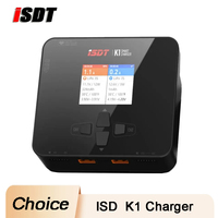 ISDT K1 AC 100W DC 2X250W 10A Dual Channel Balance Lipo Charger for Lipo NiMh Pb Battery