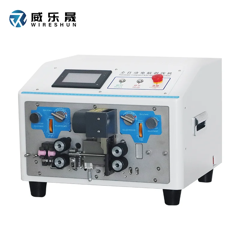 WS-U801 Automatic Wire Harness Wire Cutting Stripping Machine Cable Stripper Cable Inside Outside Cutting And Peeling Machine