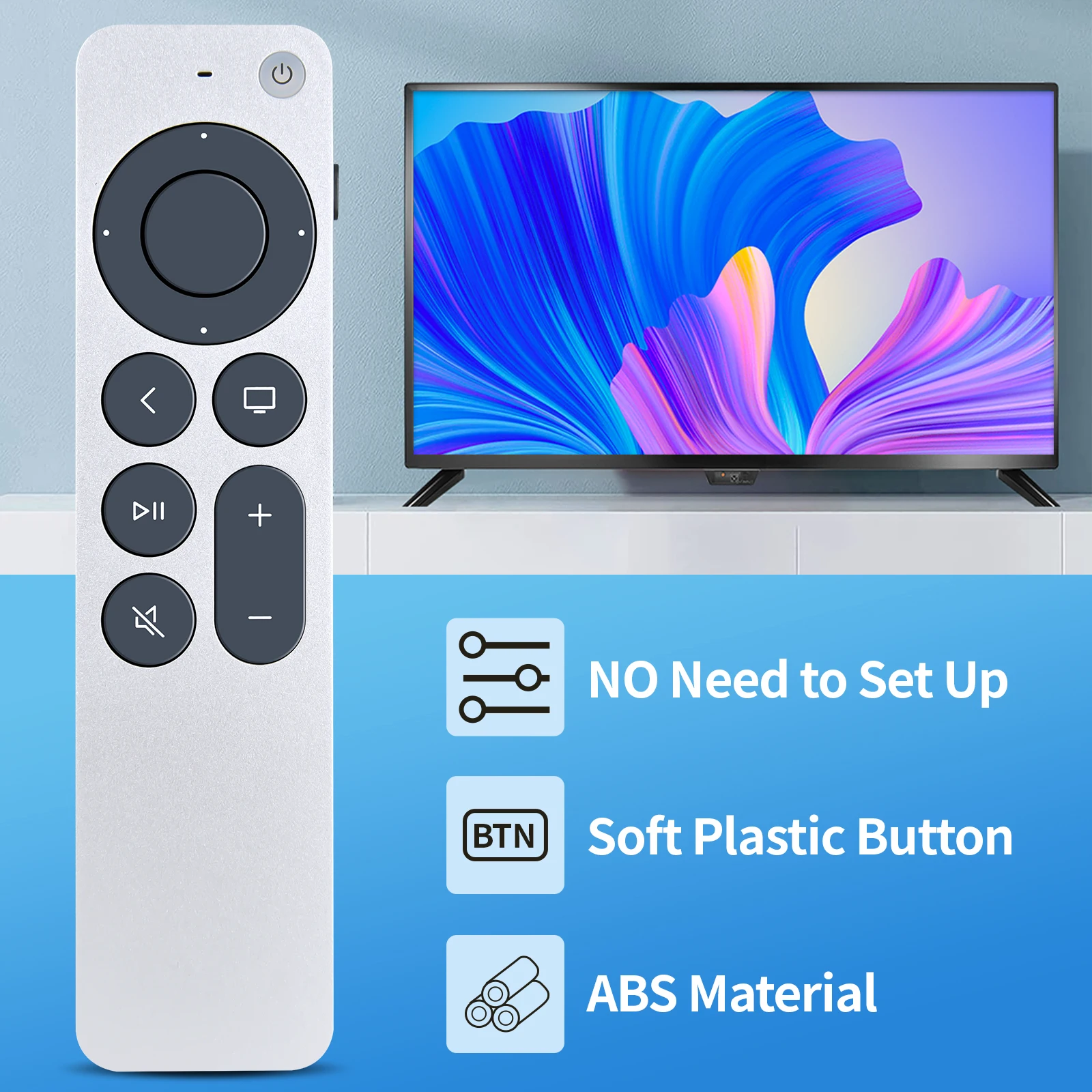 لجهاز التحكم عن بعد لتلفزيون Apple A2540 A2584 4K 2nd Gen Media Streamer بدون Siri