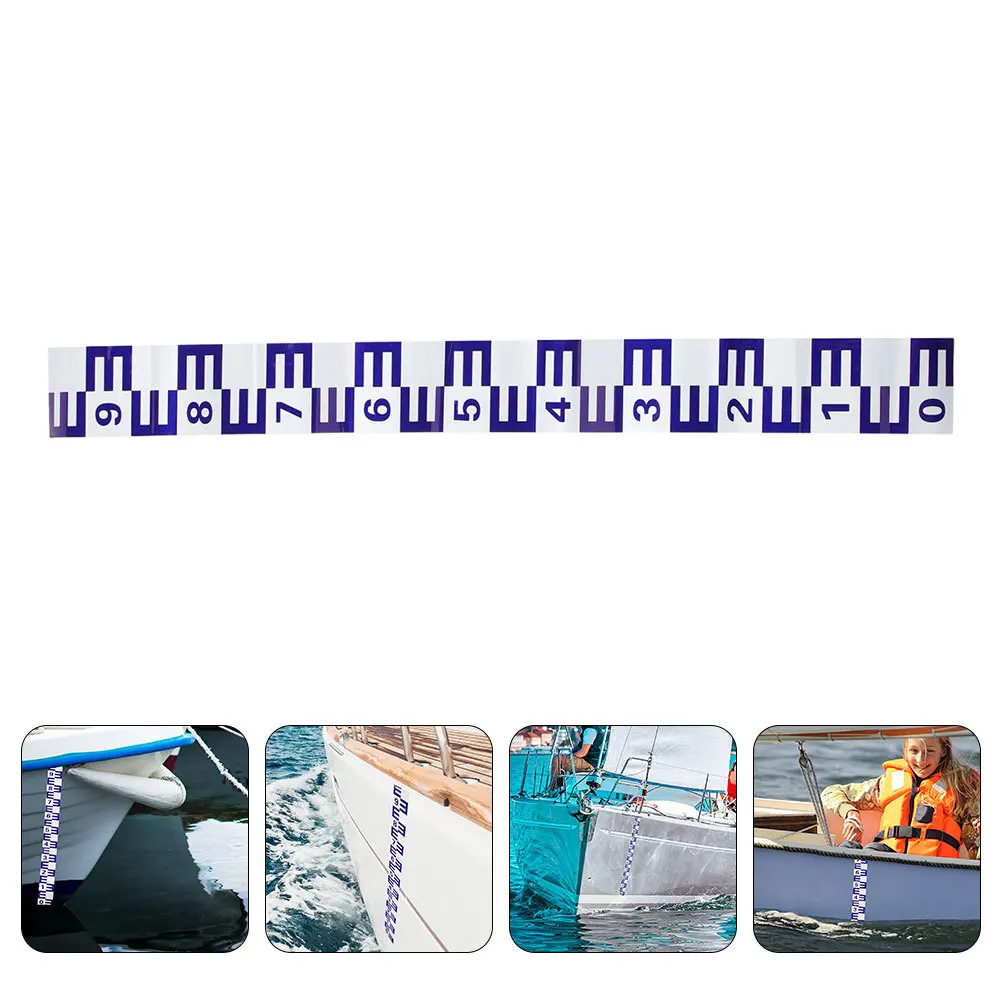2Pcs Water Level Gauge Self Adhesive Reflective Stickers Accurate Depth Measurement Pool Pond Aquarium Ruler Indicator