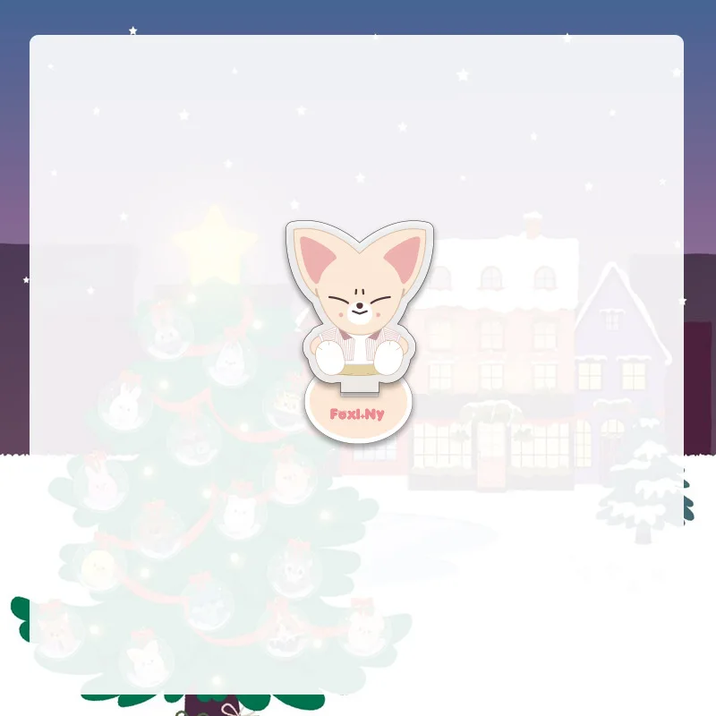 SKZ Stray Kids Celebrity Same Style Peripheral New Cartoon Acrylic Double sided Stand up Desktop Ornament, Birthday Gift