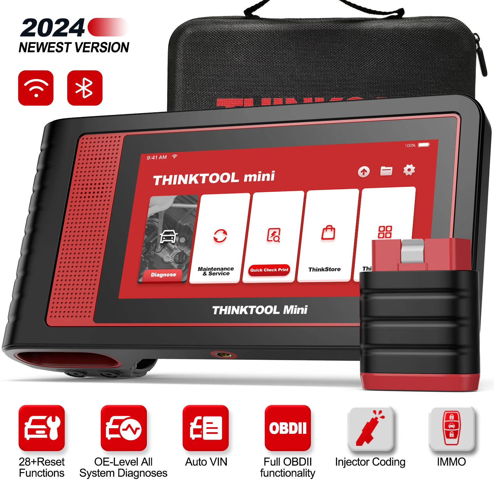 THINKCAR THINKTOOL Mini Car Diagnostic Tools Full System 28 Resets Free Update OBD2 Scanner ECU Coding Bi-directional Scan Tool