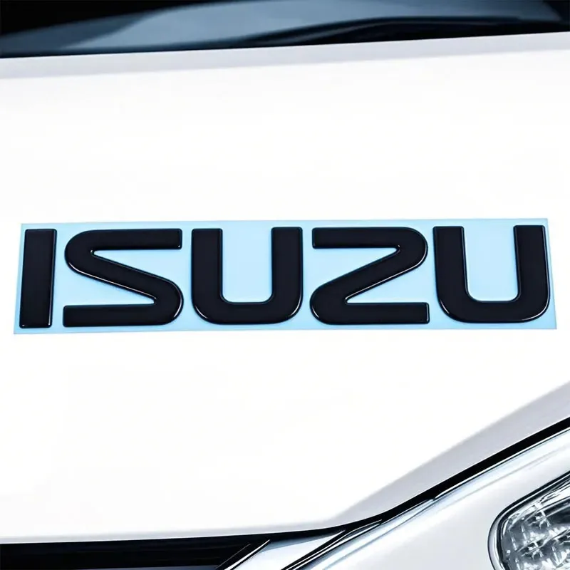 Emblema Grande para Capó Delantero ISUZU, Etiqueta para la Parte Delantera del Vehículo, Adhesivos para ISUZU D-MAX I II WFR VAN NFR ATV TROOPER, Accesorios para el Logotipo de la Parrilla
