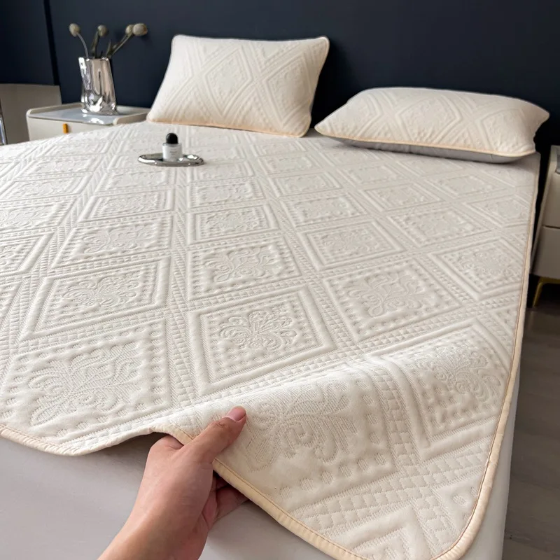 

Удобный для кожи ультра-мягкий наматрасник против клещей, антибактериальный дышащий стеганый наматрасник, практичный новый