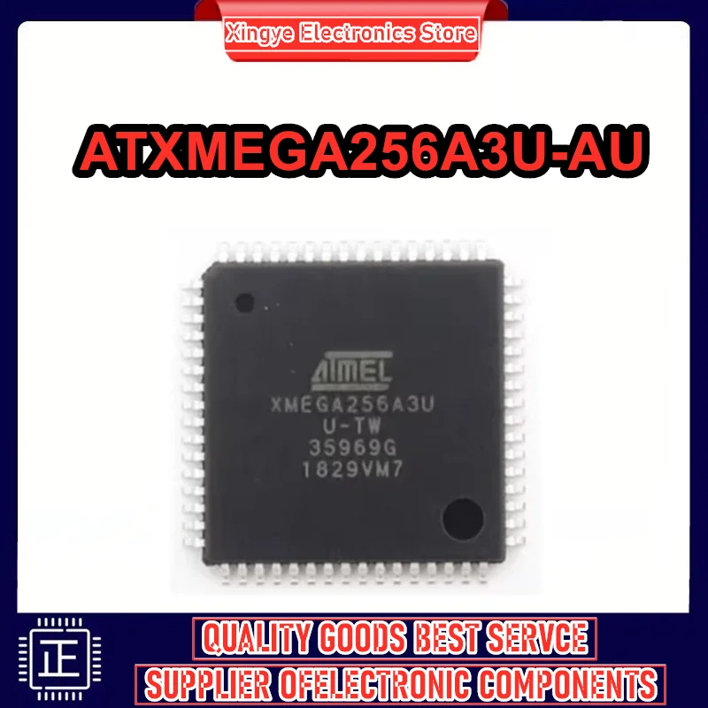 100% جديد ATXMEGA256A3U-AU TQFP64 8 بت ميكروكنترولر - MCU AVR8 256KB FLSH 16KB
