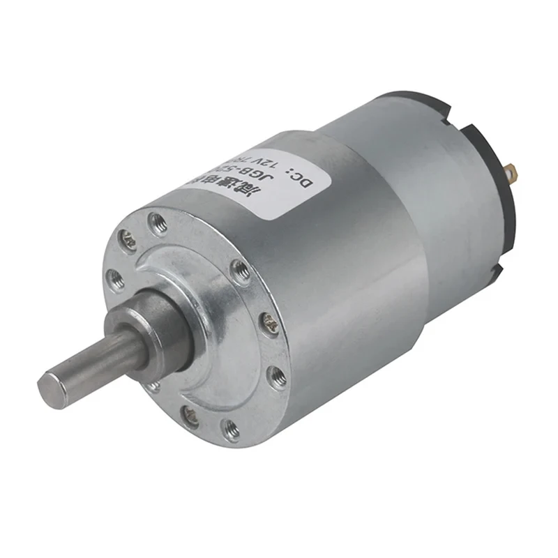 Reversible Electric Reduction Gear Motor DC 6V/12V/24V 7RPM to 960RPM High Torque Gearbox JGB37-520