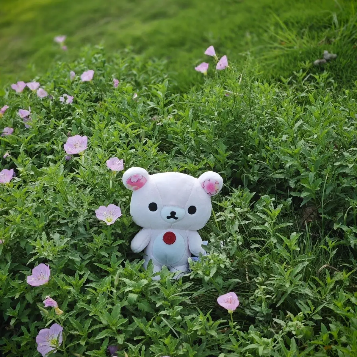 Cute Rilakkuma Pink Sakura Series Korilakkuma Bear With Cherry Blossoms Plush Stuffed Baby Kids Toy Doll Girls Gifts 20cm