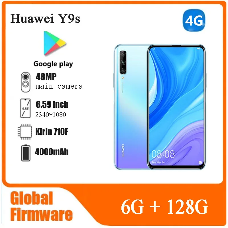 HUAWEI Y9S smartphone 6.59'' 4000mAh Global ROM Original used phone