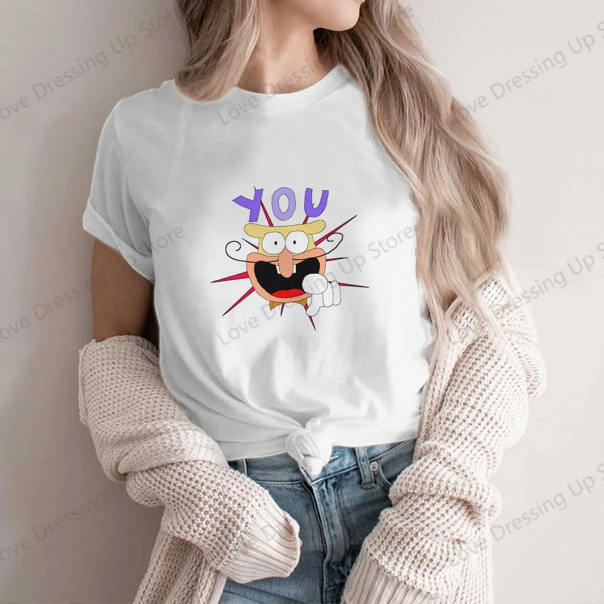 YOU Pizza Tower Casual T Shirt Pizza Tower Game High Quality LooseWoman's Tops Unique Summer Women's clothing