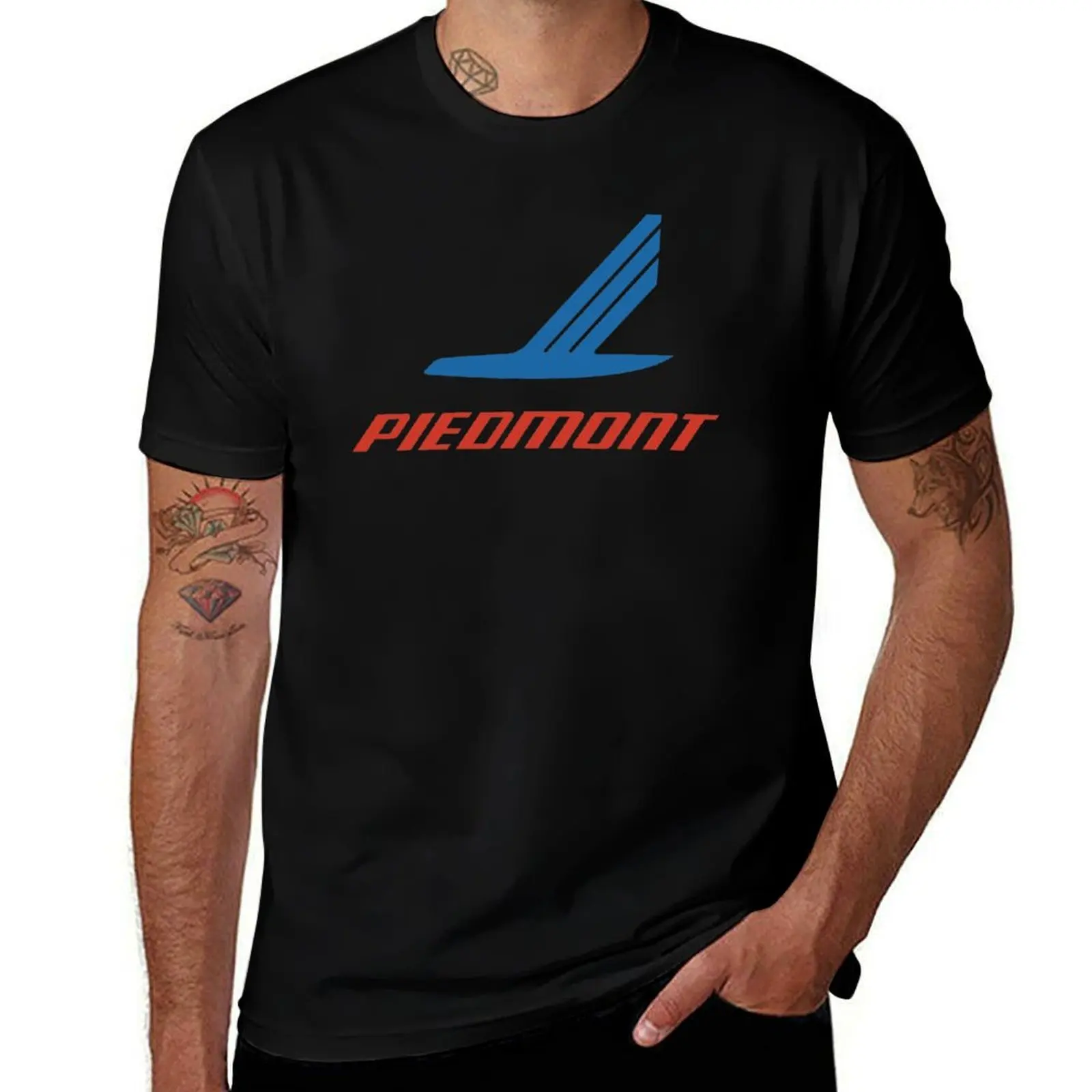 

Vintage Piedmont Airlines Logo T-Shirt t shirt custom print t shirt man plain t shirts for man cotton T-shirt