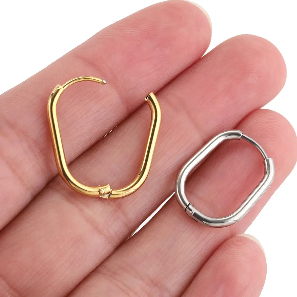 6pcs Stainless Steel Hoop Earrings for Women Earrings Piercing Jewelry Earring Hoop Prevent Allergy Earrings Jewelry Wholesale