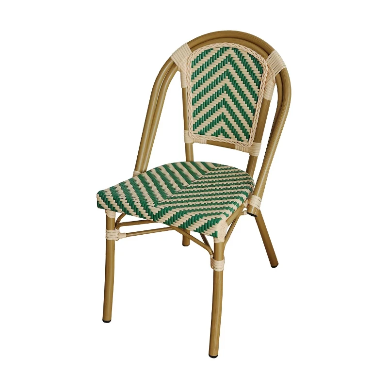 Simple outdoor rattan lounge chair balcony cafe outdoor garden open-air use