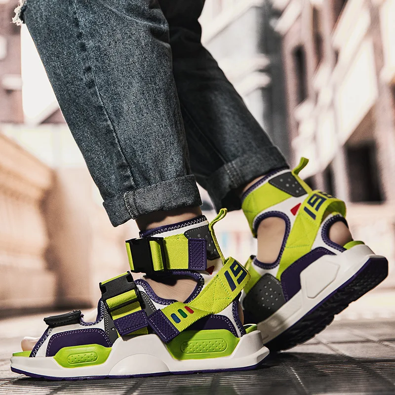 Men Summer Fashion Beach Sandal Sneakers Led Mag Shoes For Men Air Shoes Back To The Future Boots Size35-47 view 4