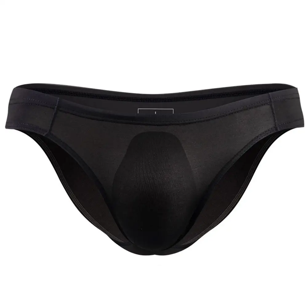 

Breathable Underpants Ice Silk Briefs Athletic Activities Black Dark Blue Light Blue Soft Fabric For Daily Wear